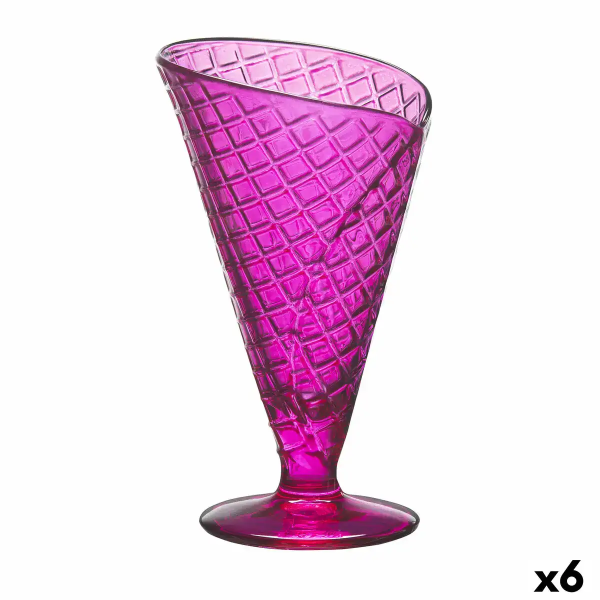 Coupe de glaces et de milkshakes gelato fuchsia verre 210 ml 6 unites _1349. DIAYTAR COTE D'IVOIRE - Là où Choisir est une Affirmation de Style. Naviguez à travers notre boutique en ligne et choisissez des produits qui vous distinguent et vous valorisent.