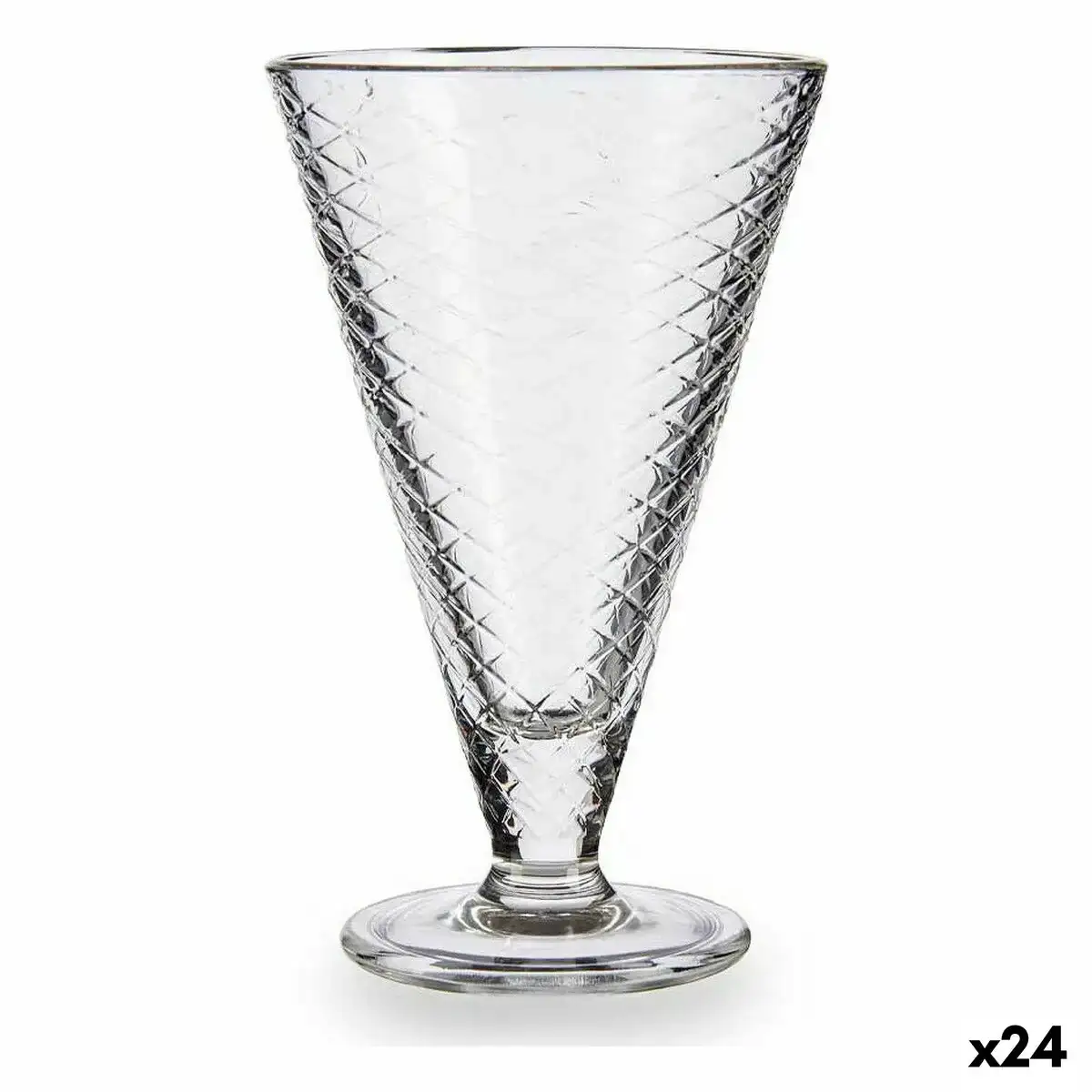 Coupe de glaces et de milkshakes transparent verre 340 ml 24 unites _8351. DIAYTAR COTE D'IVOIRE - L'Art de Vivre avec Authenticité. Explorez notre gamme de produits artisanaux et découvrez des articles qui apportent une touche unique à votre vie.