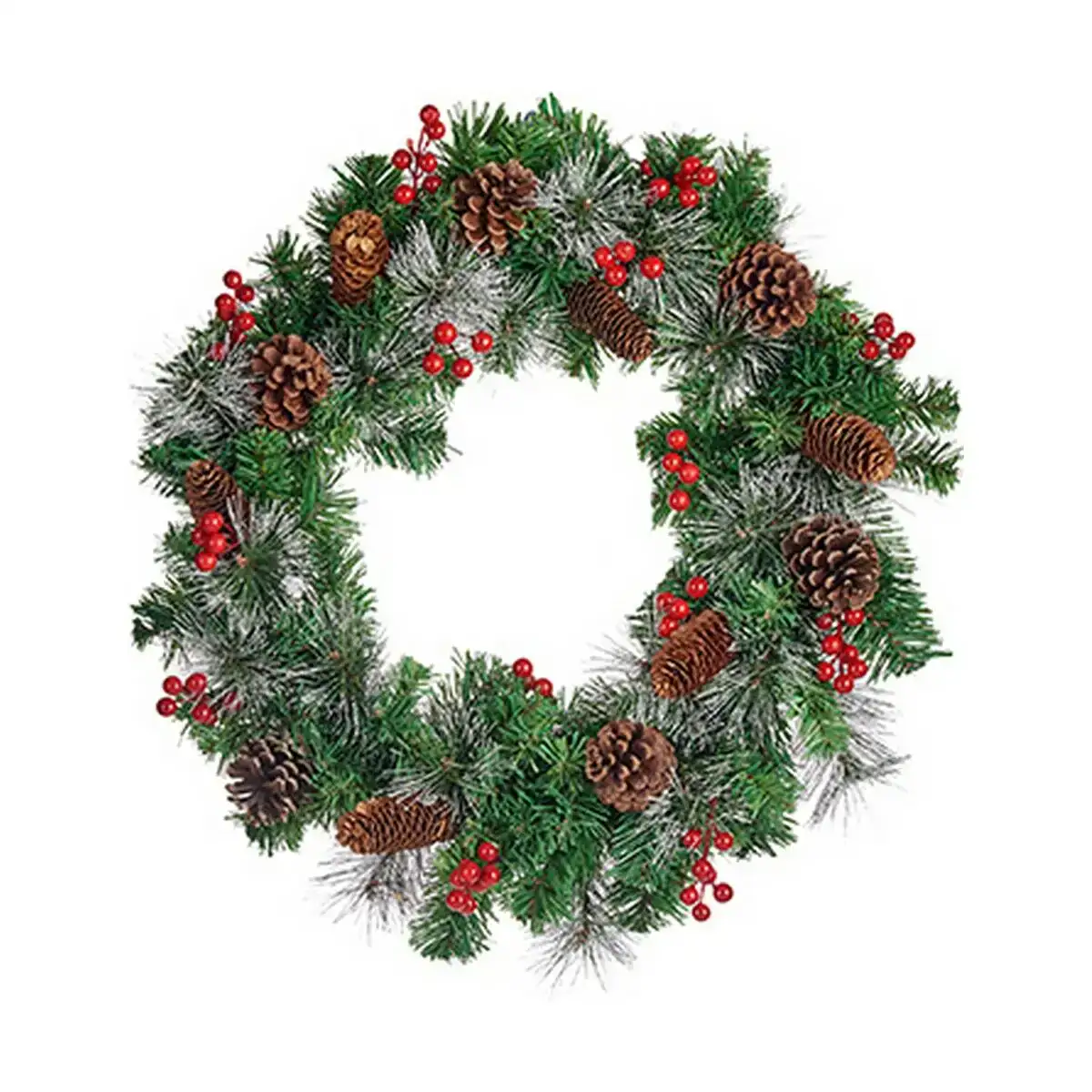 Couronne de noel ananas 60 cm fruits rouges rouge vert_7372. DIAYTAR COTE D'IVOIRE - Où Chaque Détail Compte. Parcourez nos produits soigneusement sélectionnés et choisissez des articles qui correspondent à votre style et à vos valeurs.