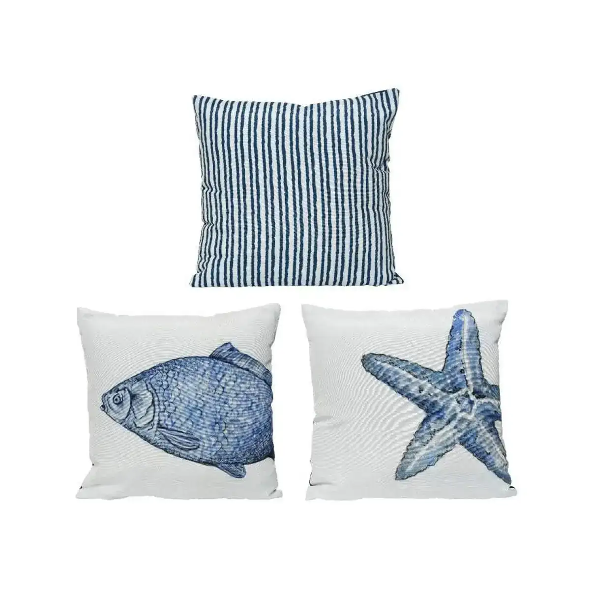 Coussin bleu blanc multicouleur 40 x 40 cm_5259. Entrez dans DIAYTAR COTE D'IVOIRE - Où Chaque Détail Compte. Explorez notre boutique en ligne pour trouver des produits de haute qualité, soigneusement choisis pour répondre à vos besoins et vos désirs.