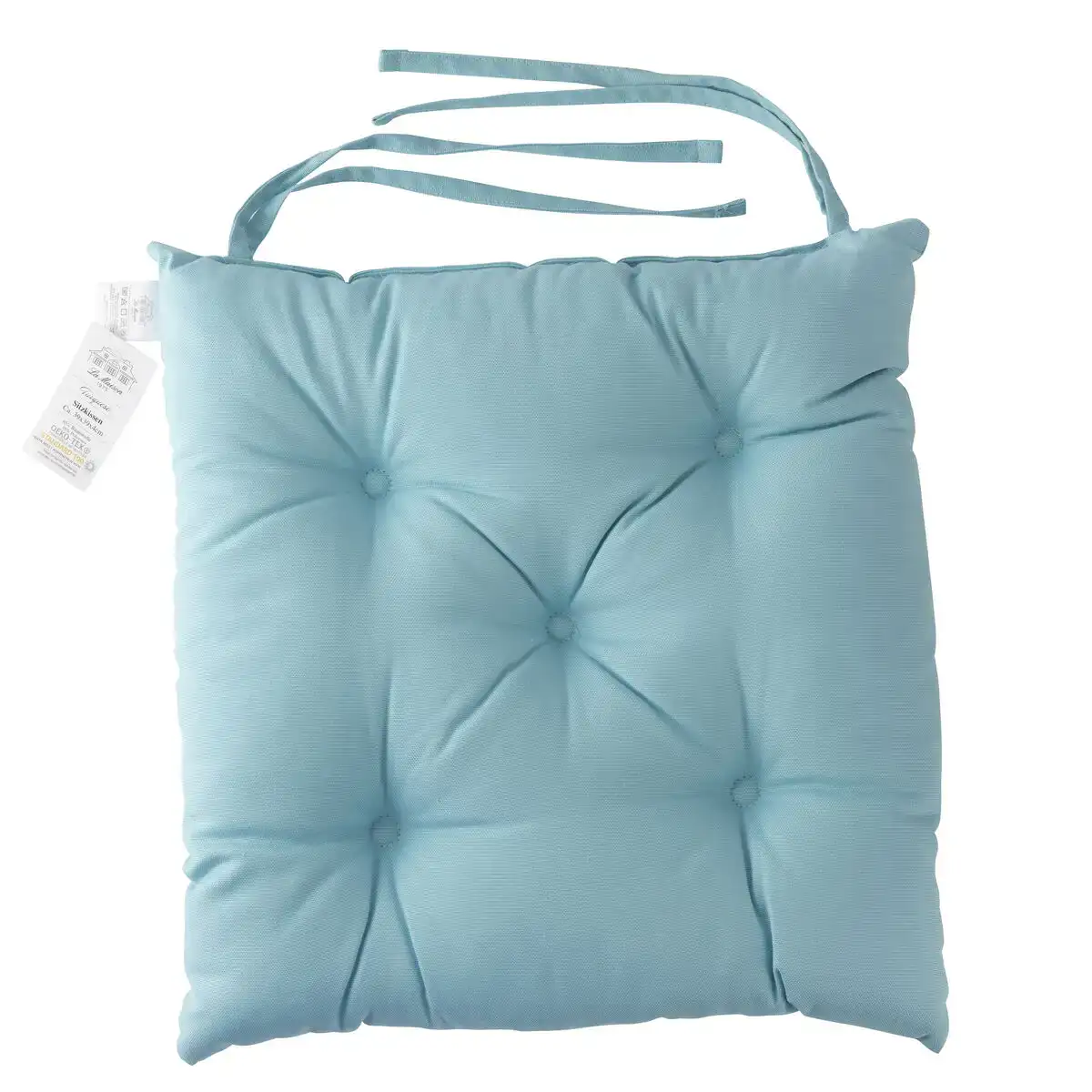 Coussin de chaise la maison tropical lm turquoise_5809. DIAYTAR COTE D'IVOIRE - Où Choisir Devient une Expression de Soi. Découvrez notre boutique en ligne et trouvez des articles qui révèlent votre personnalité et votre style.