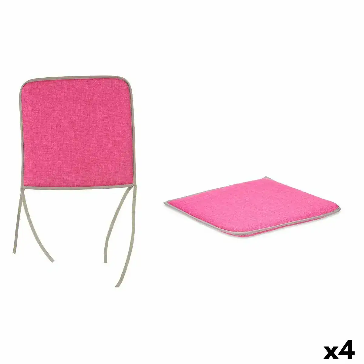 Coussin de chaise rose 38 x 2 5 x 38 cm 4 unites _6338. Entrez dans le Monde de DIAYTAR COTE D'IVOIRE - Où Chaque Article Raconte une Histoire Unique. Explorez notre boutique en ligne pour dénicher des trésors qui incarnent l'âme du Côte d'Ivoire.