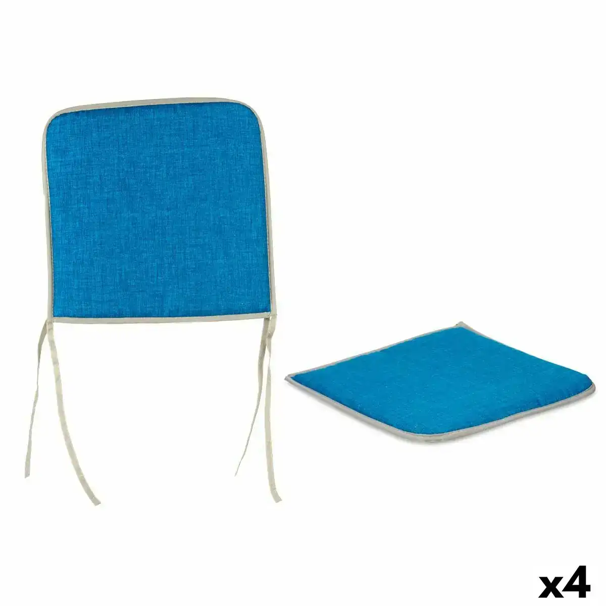Coussin de chaise turquoise 38 x 2 5 x 38 cm 4 unites _6507. DIAYTAR COTE D'IVOIRE - Là où Chaque Produit Évoque une Émotion. Parcourez notre catalogue et choisissez des articles qui vous touchent et qui enrichissent votre expérience.
