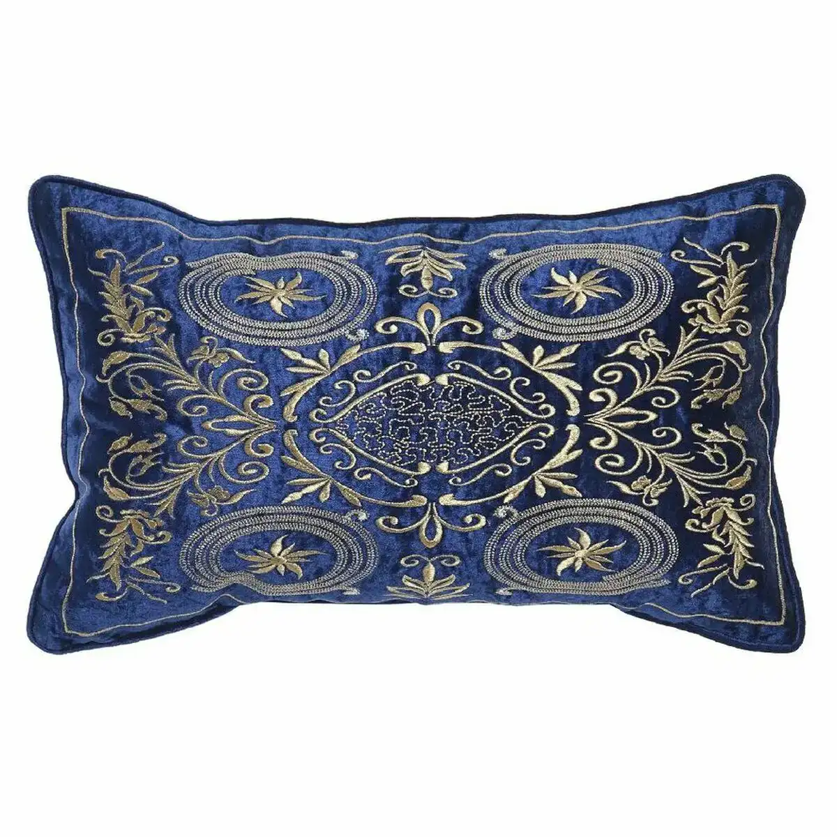 Coussin dkd home decor 8424001850358 dore 50 x 10 x 30 cm blue marine_9741. DIAYTAR COTE D'IVOIRE - L'Art de Vivre avec Authenticité. Explorez notre gamme de produits artisanaux et découvrez des articles qui apportent une touche unique à votre vie.