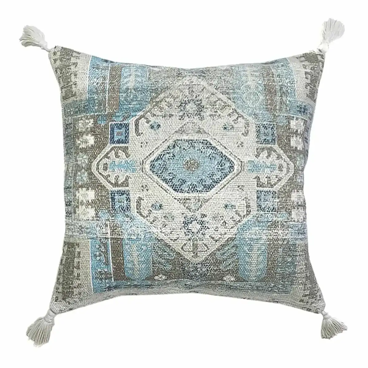 Coussin dkd home decor bleu 45 x 10 x 45 cm arabe frange_9422. DIAYTAR COTE D'IVOIRE - Où Choisir est une Découverte. Parcourez notre catalogue et trouvez des articles qui éveillent votre curiosité et enrichissent votre expérience shopping.