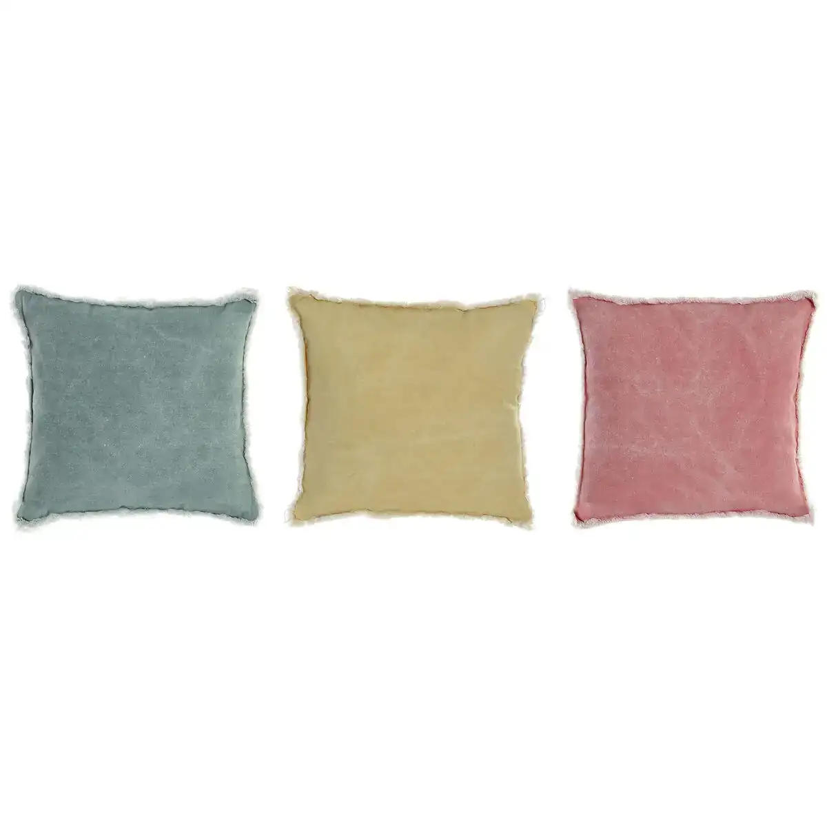 Coussin dkd home decor jaune vert rose frange 45 x 10 x 45 cm 3 pieces _2788. DIAYTAR COTE D'IVOIRE - Votre Boutique en Ligne, Votre Choix Illimité. Parcourez nos rayons et découvrez des produits qui vous inspirent, de la mode à la maison et bien plus.