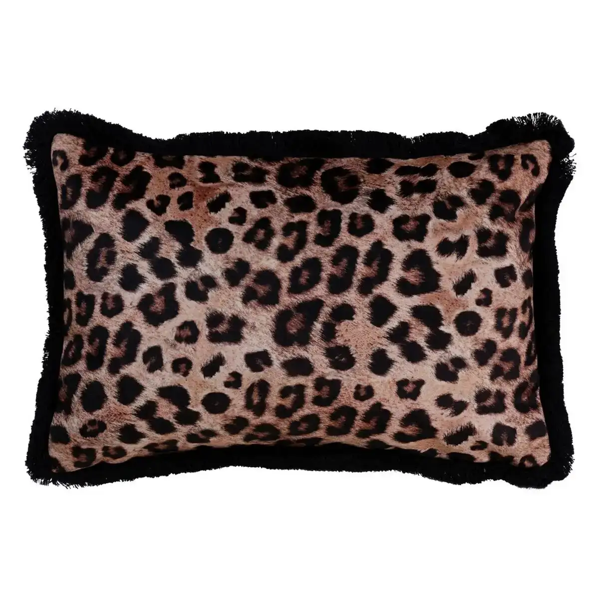 Coussin marron leopard 45 x 30 cm_6870. DIAYTAR COTE D'IVOIRE - Votre Passage vers l'Exceptionnel. Naviguez à travers notre sélection minutieuse et découvrez des articles qui apportent une touche spéciale à chaque instant de votre vie.