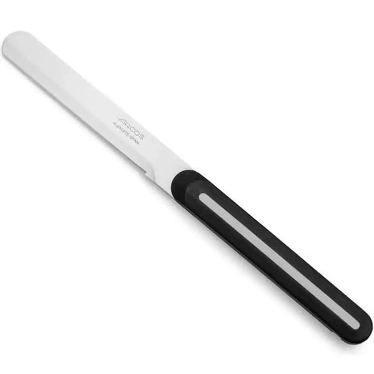 Couteau a tartiner arcos noir blanc 10 cm acier inoxydable 36 unites _8295. DIAYTAR COTE D'IVOIRE - Où la Qualité est Notre Engagement. Explorez notre boutique en ligne pour découvrir des produits conçus pour vous apporter satisfaction et plaisir.