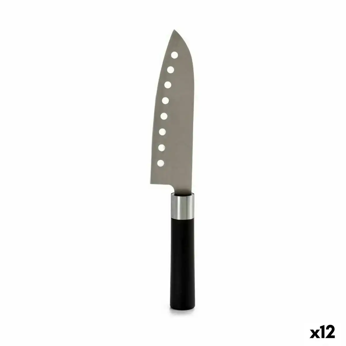 Couteau de cuisine 5 x 30 x 2 5 cm argente noir acier inoxydable plastique 12 unites _9045. DIAYTAR COTE D'IVOIRE - Là où Choisir est un Acte d'Amour pour le Côte d'Ivoire. Explorez notre gamme et choisissez des produits qui célèbrent la culture et l'artisanat du pays.