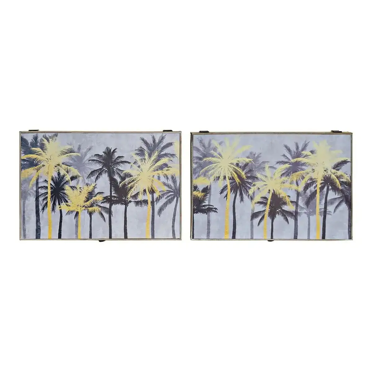 Couvercle dkd home decor 8424001698615 compteur palmiers noir dore bois bois mdf 2 unites 46 5 x 6 x 31 cm_1943. DIAYTAR COTE D'IVOIRE - L'Art de Choisir, l'Art de Vivre. Parcourez notre boutique en ligne et choisissez parmi des produits de qualité qui ajoutent de l'élégance à votre quotidien.