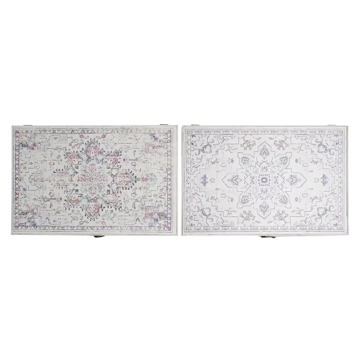 Couvercle dkd home decor compteur ethnique bois mdf 2 unites 46 5 x 6 x 31 5 cm_7696. DIAYTAR COTE D'IVOIRE - Où Choisir Devient un Acte de Découverte. Découvrez notre gamme et choisissez des produits qui éveillent votre curiosité et élargissent vos horizons.