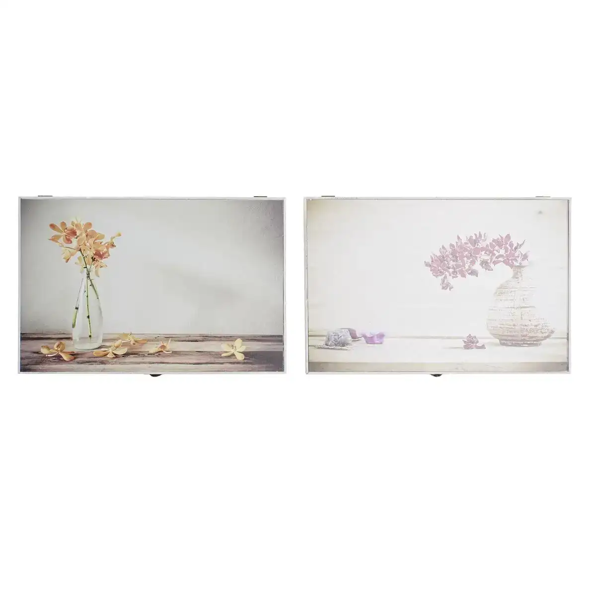Couvercle dkd home decor compteur fleurs bois mdf 2 unites 46 5 x 6 x 31 5 cm_2997. DIAYTAR COTE D'IVOIRE - Votre Destination Shopping Incontournable. Parcourez nos rayons virtuels et trouvez des articles qui répondent à tous vos besoins, du quotidien à l'exceptionnel.