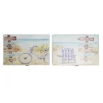 Couvercle dkd home decor compteur plage bois mdf 2 unites 46 5 x 6 x 31 5 cm_5617. DIAYTAR COTE D'IVOIRE - L'Art de Vivre le Shopping Authentique. Découvrez notre boutique en ligne et trouvez des produits qui célèbrent la culture et l'héritage du Côte d'Ivoire.