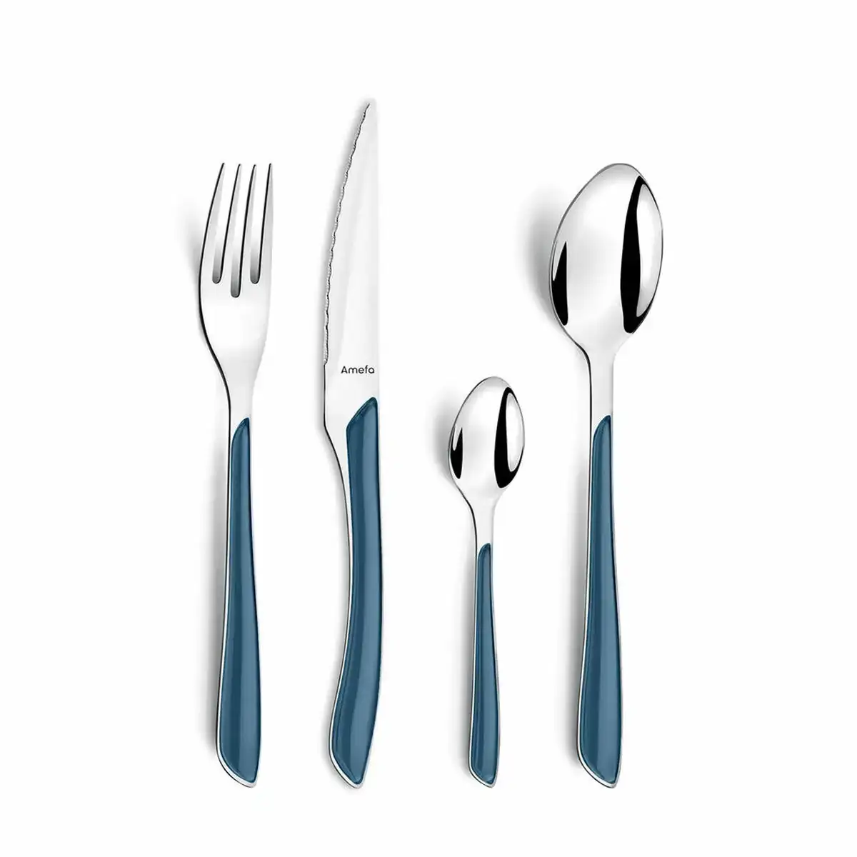 Couverts amefa eclat blue marine metal 24 pcs _4398. DIAYTAR COTE D'IVOIRE - Votre Boutique en Ligne, Votre Choix Illimité. Parcourez nos rayons et découvrez des produits qui vous inspirent, de la mode à la maison et bien plus.