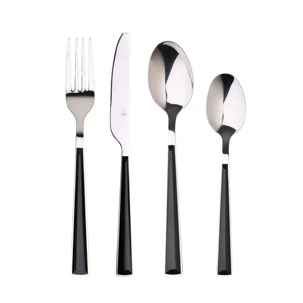 Couverts benetton noir 16 pcs _6142. DIAYTAR COTE D'IVOIRE - L'Art du Shopping Distinctif. Naviguez à travers notre gamme soigneusement sélectionnée et choisissez des produits qui définissent votre mode de vie.
