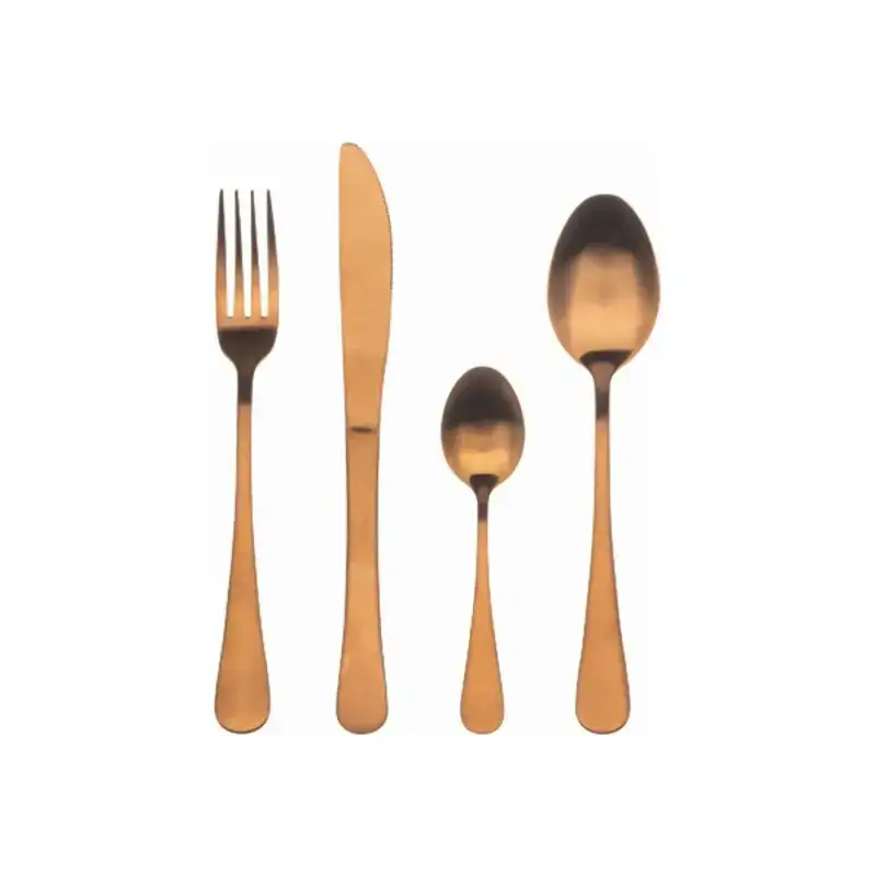 Couverts bergner munich copper matt acier inoxydable 24 pieces 24 pcs _9856. DIAYTAR COTE D'IVOIRE - Où le Shopping Devient une Aventure Culturelle. Plongez dans notre univers de produits qui célèbrent l'héritage et l'artisanat du Côte d'Ivoire.