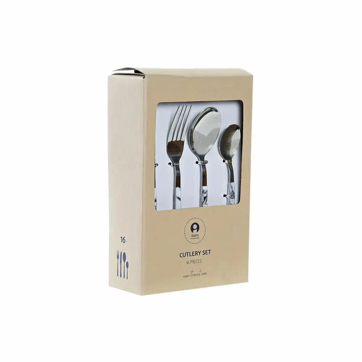 Couverts dkd home decor argente acier inoxydable blanc 16 pieces 16 pcs _6037. DIAYTAR COTE D'IVOIRE - Où Chaque Détail Compte. Naviguez à travers notre gamme variée et choisissez des articles qui ajoutent une touche spéciale à votre quotidien, toujours avec qualité et style.