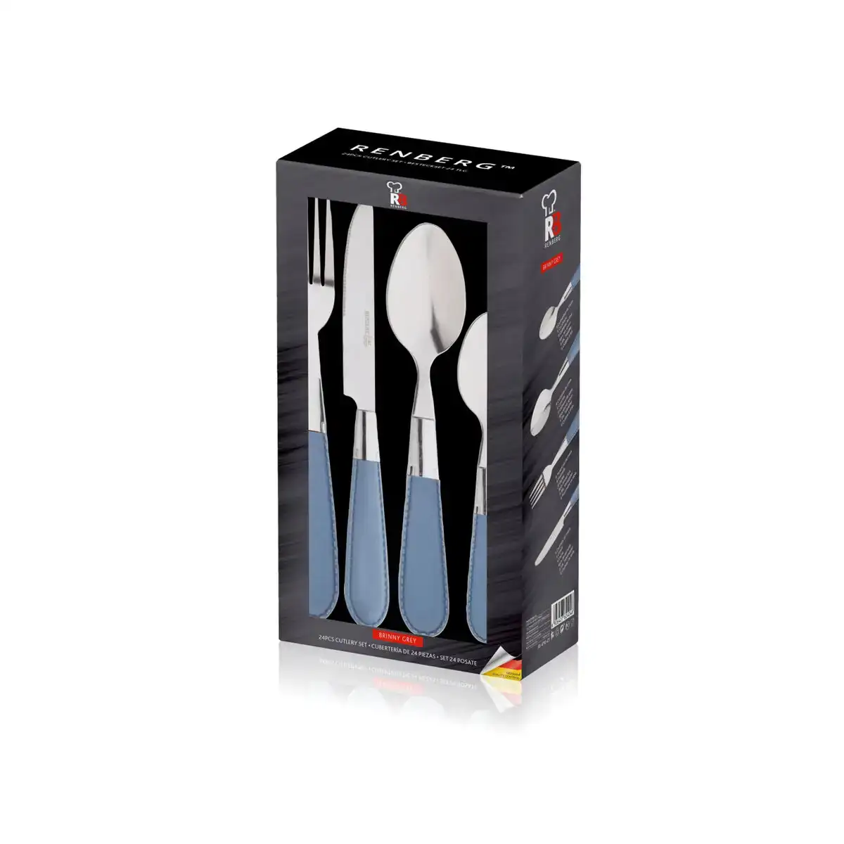 Couverts renberg brinny 24 pieces gris_3678. DIAYTAR COTE D'IVOIRE - Où Choisir est une Célébration de l'Artisanat Local. Découvrez notre boutique en ligne et choisissez des produits qui incarnent la passion des artisans sénégalais.