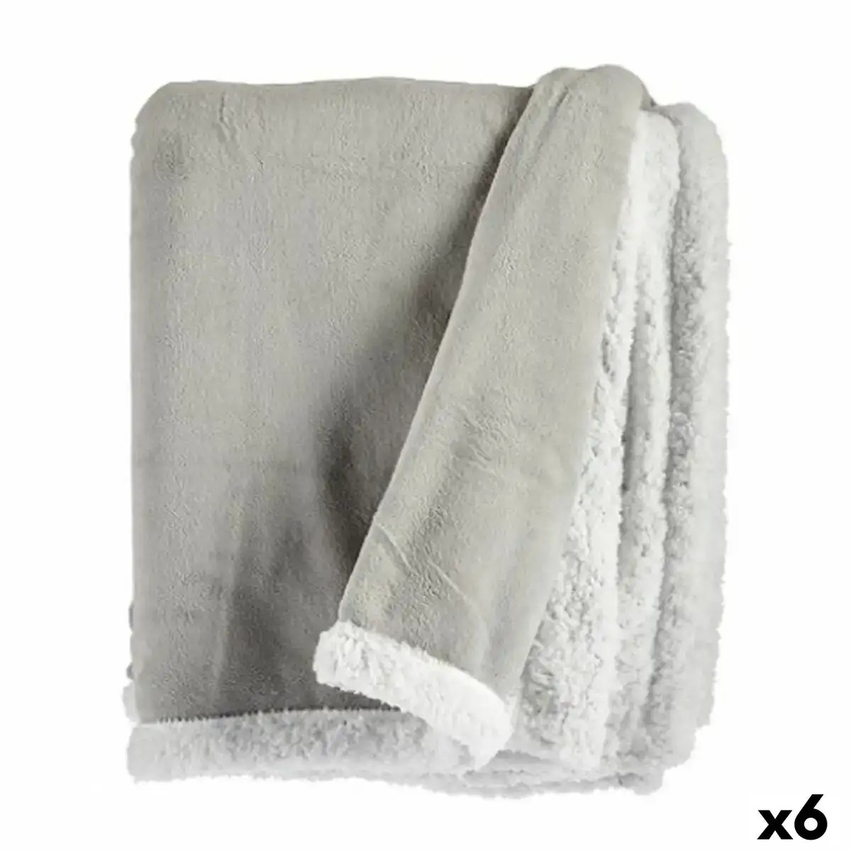 Couverture blanc gris clair 130 x 1 x 170 cm 6 unites _7800. DIAYTAR COTE D'IVOIRE - L'Art de Choisir, l'Art de S'émerveiller. Explorez notre gamme de produits et laissez-vous émerveiller par des créations authentiques et des designs modernes.