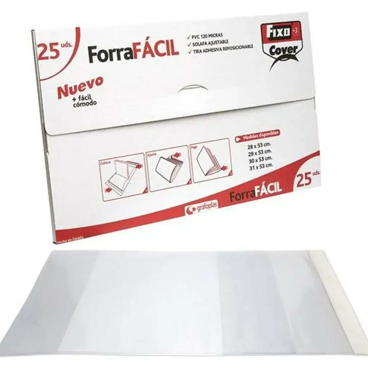 Couverture de livre adhesive grafoplas reglable rabat 0 12 mm transparent pvc 25 unites 29 x 53 cm _2269. DIAYTAR COTE D'IVOIRE - Là où les Possibilités sont Infinies. Parcourez nos catégories et laissez-vous séduire par des produits qui enrichiront votre quotidien, du pratique à l'esthétique.