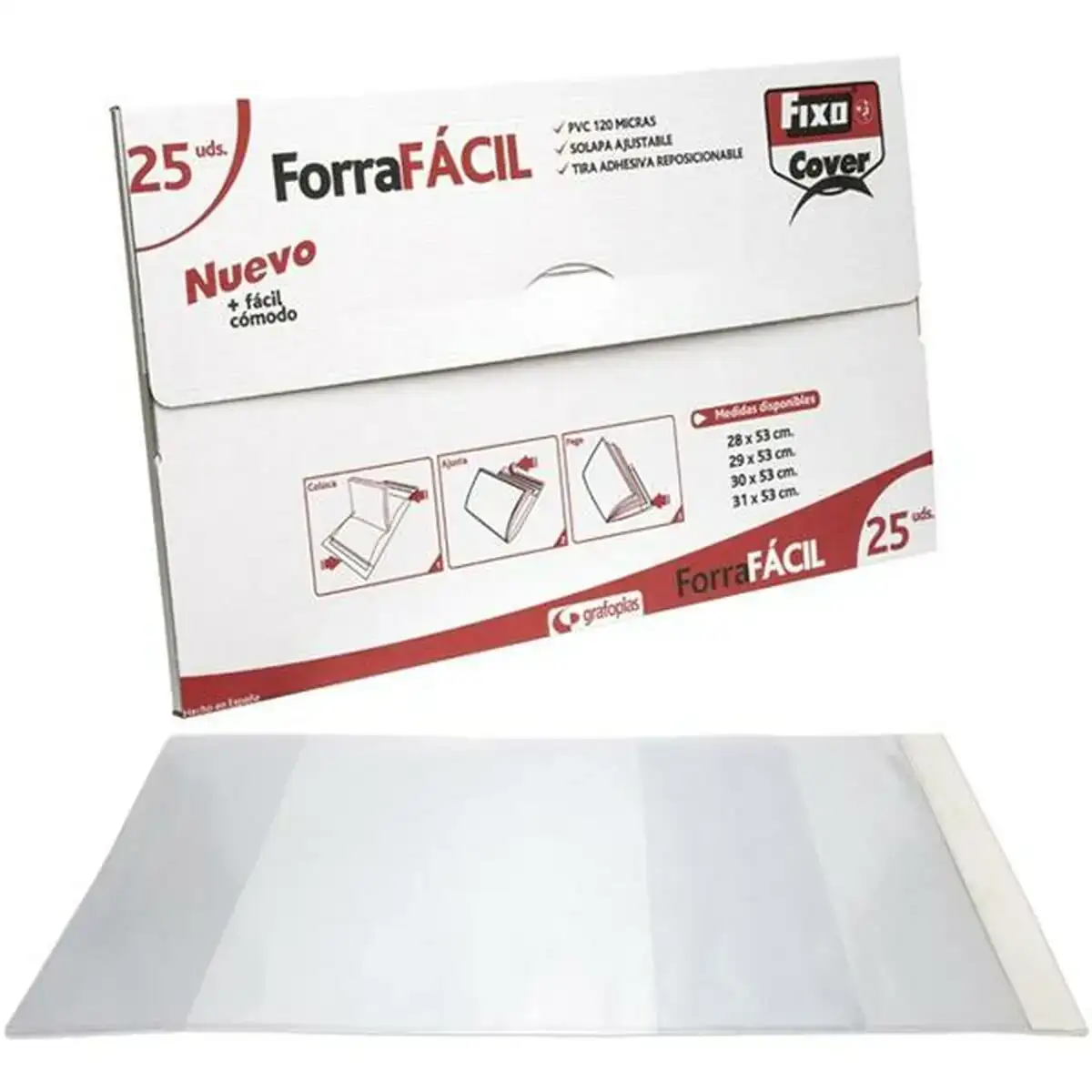 Couverture de livre adhesive grafoplas reglable rabat 0 12 mm transparent pvc 25 unites 30 x 53 cm _1500. Bienvenue chez DIAYTAR COTE D'IVOIRE - Où Chaque Objet a son Histoire. Découvrez notre sélection méticuleuse et choisissez des articles qui racontent l'âme du Côte d'Ivoire.