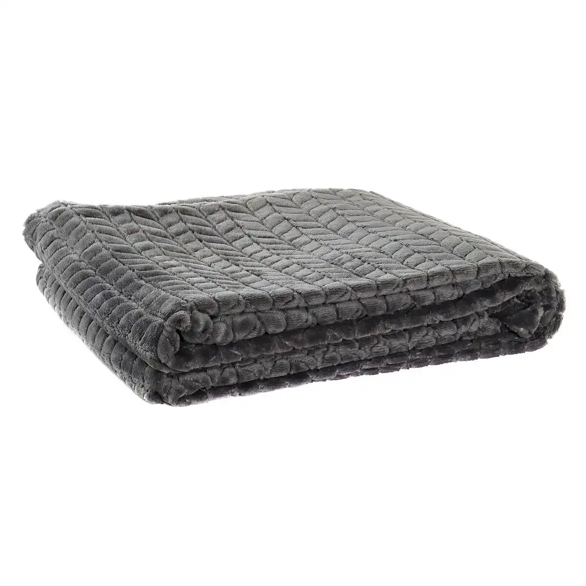 Couverture dkd home decor fleches 130 x 170 x 2 cm gris fonce basique_5754. DIAYTAR COTE D'IVOIRE - Là où Chaque Produit a son Histoire. Découvrez notre gamme de produits, chacun portant en lui le récit de l'artisanat et de la passion, pour vous offrir une expérience de shopping authentique.