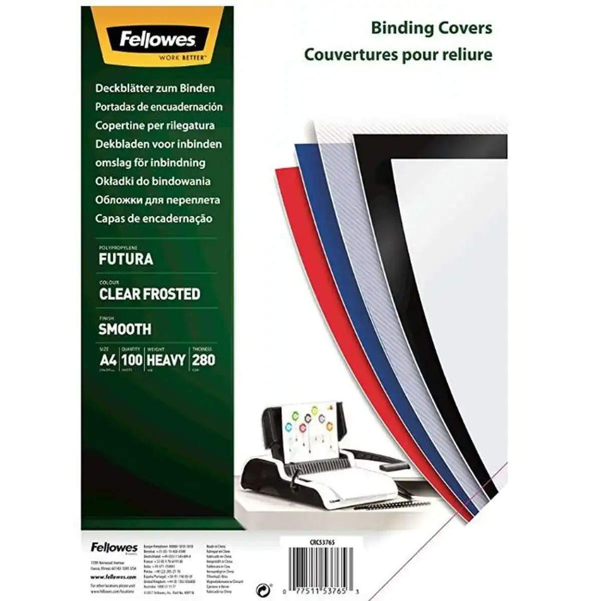 Couverture fellowes futura 100 unites reliure transparent a4_4867. Bienvenue chez DIAYTAR COTE D'IVOIRE - Où Choisir est un Voyage. Plongez dans notre plateforme en ligne pour trouver des produits qui ajoutent de la couleur et de la texture à votre quotidien.