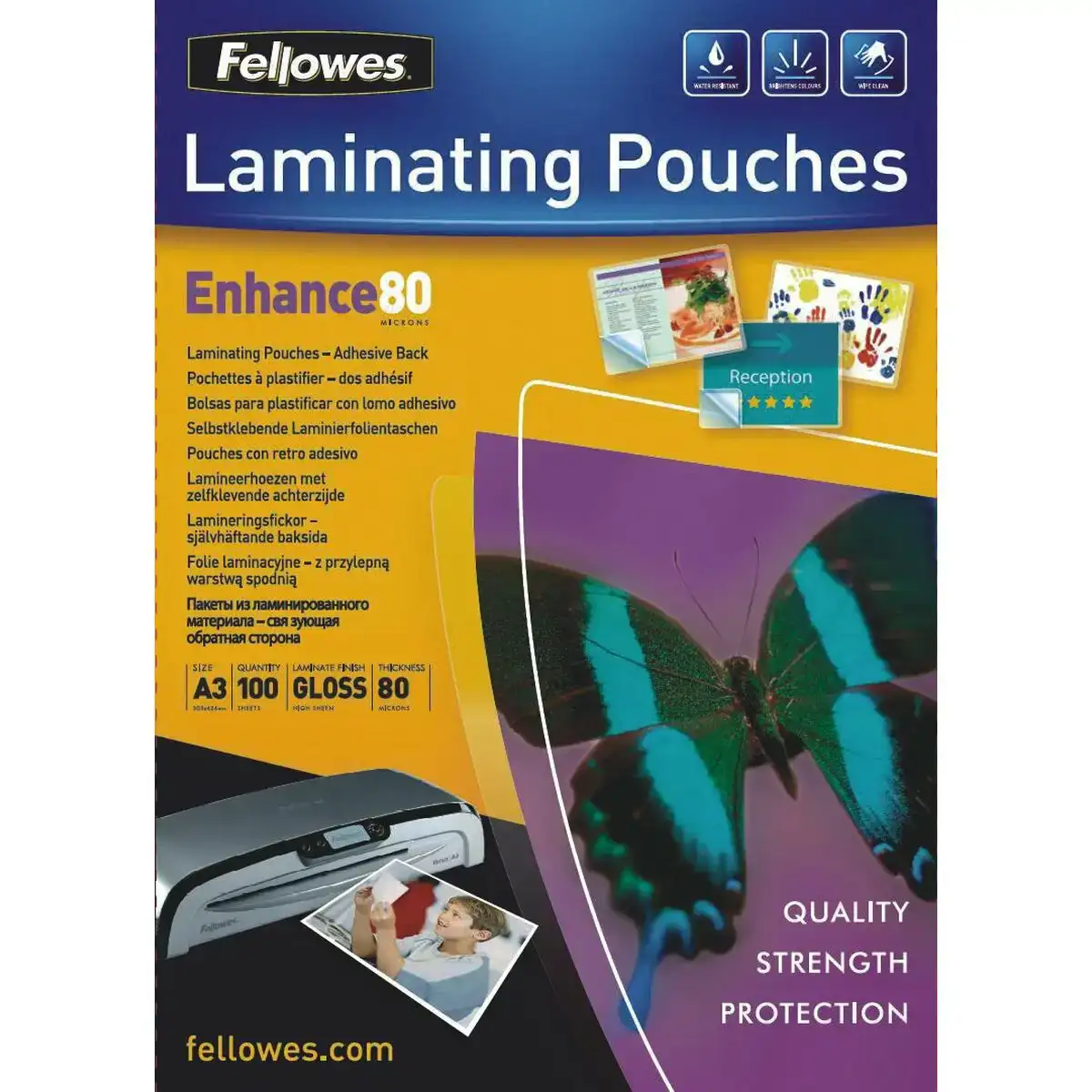 Couvertures de plastification fellowes self adhesive laminating pouches a3 100pcs 80 mu 100 unites transparent a3_2918. DIAYTAR COTE D'IVOIRE - Où Chaque Sélection Vous Parle. Parcourez nos catégories et découvrez des produits qui reflètent vos passions et vos besoins, pour un shopping personnel et inspirant.