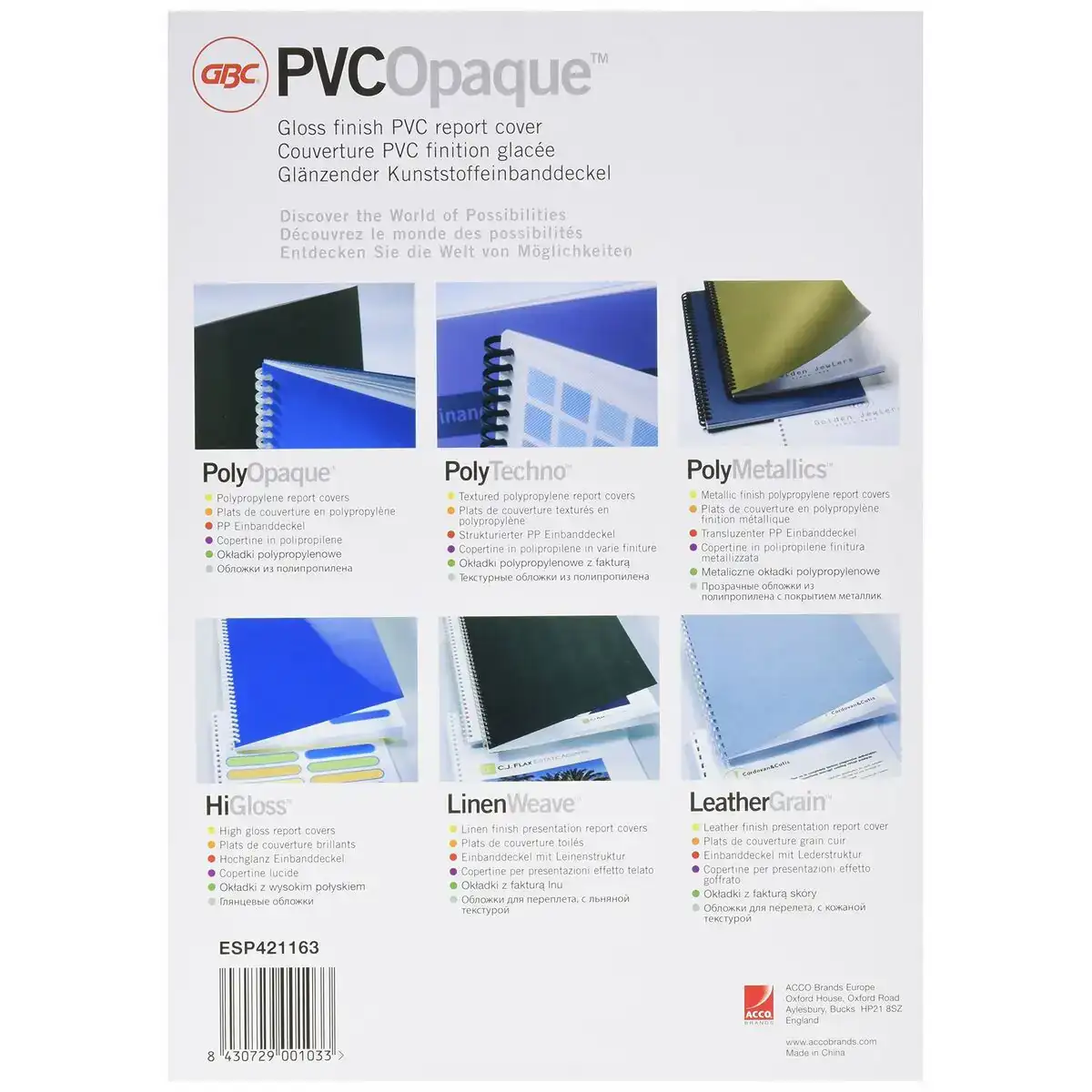 Couvertures de reliure gbc polyopaque noir pvc a4 100 unites _7411. DIAYTAR COTE D'IVOIRE - Votre Passage vers l'Éclat et la Beauté. Explorez notre boutique en ligne et trouvez des produits qui subliment votre apparence et votre espace.