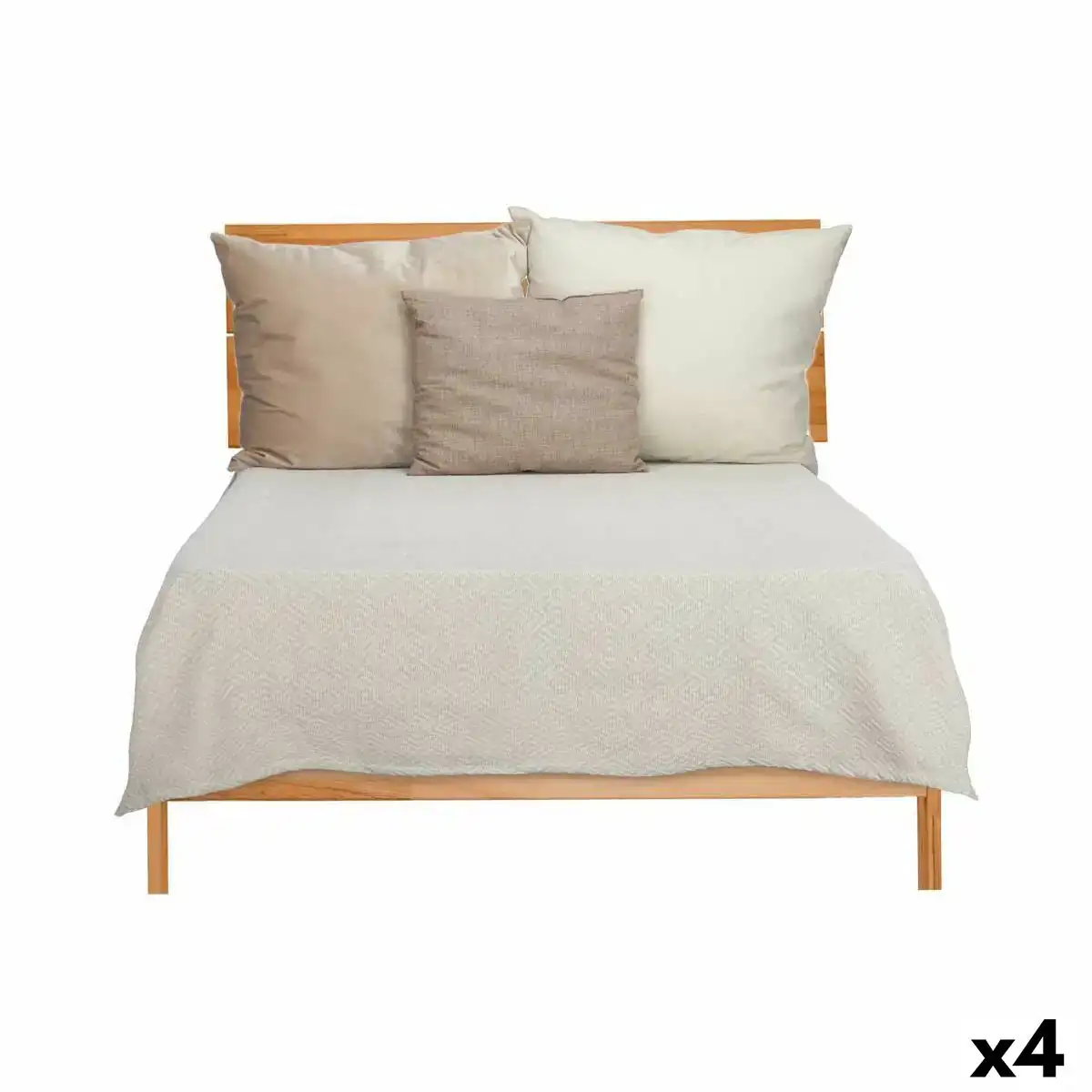Couvre lit 240 x 260 cm geometrique beige 4 unites _6649. DIAYTAR COTE D'IVOIRE - Votre Portail Vers l'Exclusivité. Explorez notre boutique en ligne pour trouver des produits uniques et exclusifs, conçus pour les amateurs de qualité.