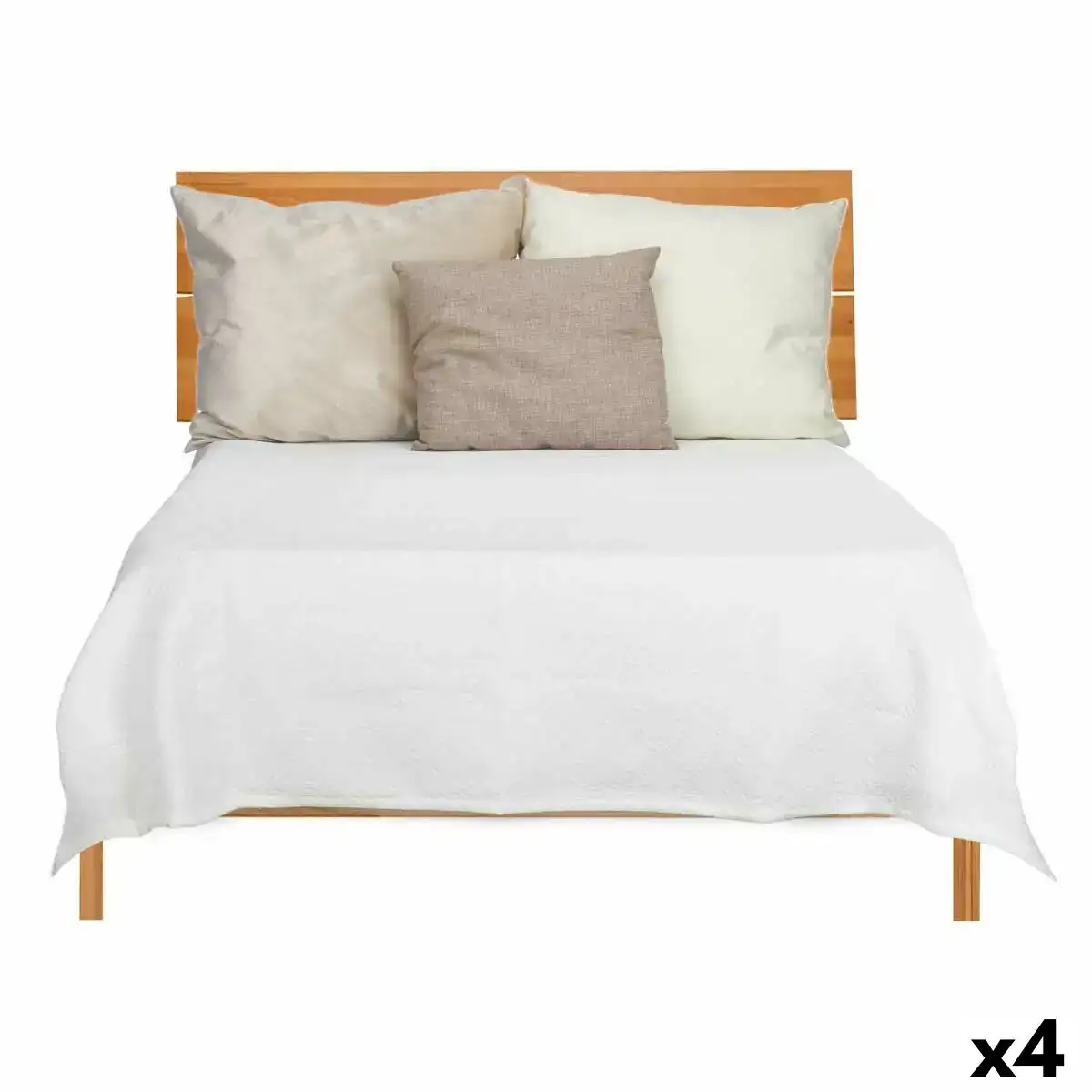 Couvre lit 240 x 260 cm geometrique blanc 4 unites _4539. DIAYTAR COTE D'IVOIRE - Où Votre Shopping Prend Vie. Explorez notre boutique en ligne pour trouver des articles qui vous ressemblent et qui ajoutent de l'éclat à votre quotidien.
