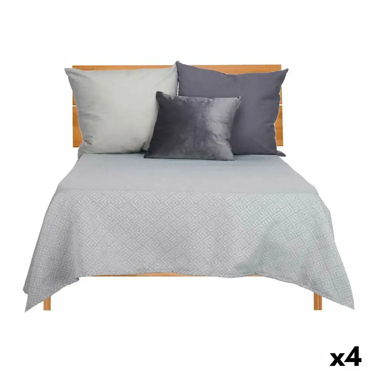 Couvre lit 240 x 260 cm geometrique gris 4 unites _3038. DIAYTAR COTE D'IVOIRE - Votre Oasis de Shopping en Ligne. Explorez notre boutique et découvrez des produits qui ajoutent une touche de magie à votre quotidien.
