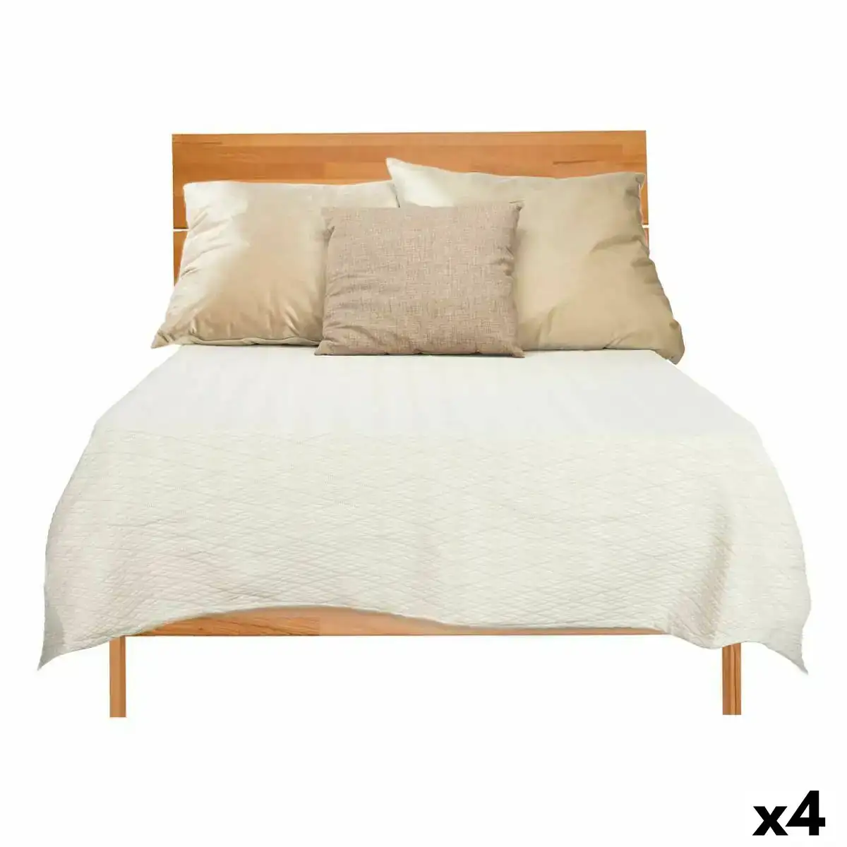 Couvre lit 240 x 260 cm losanges beige 4 unites _8798. Bienvenue chez DIAYTAR COTE D'IVOIRE - Où le Shopping Devient une Aventure. Découvrez notre collection diversifiée et explorez des produits qui reflètent la diversité du Côte d'Ivoire.