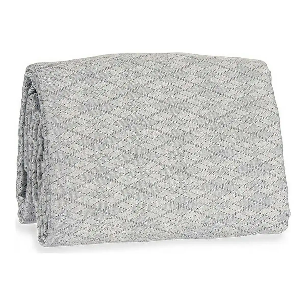 Couvre lit losanges gris 180 x 260 cm _1575. DIAYTAR COTE D'IVOIRE - Là où l'Élégance Devient un Mode de Vie. Naviguez à travers notre gamme et choisissez des produits qui apportent une touche raffinée à votre quotidien.