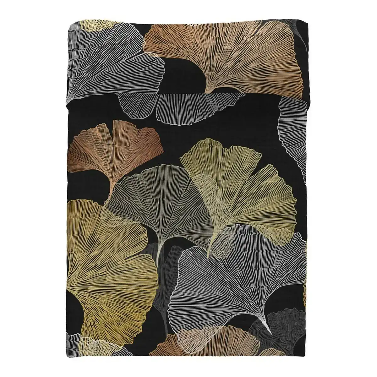 Couvre lit naturals ginkgo 200 x 260 cm_3426. DIAYTAR COTE D'IVOIRE - L'Art de Vivre en Couleurs. Découvrez notre boutique en ligne et trouvez des produits qui ajoutent une palette vibrante à votre quotidien.