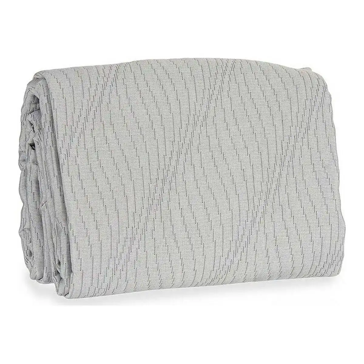 Couvre lit ondes gris 240 x 260 cm _8799. DIAYTAR COTE D'IVOIRE - Où Chaque Produit est une Promesse de Qualité. Explorez notre boutique en ligne et choisissez des produits qui répondent à vos exigences élevées.