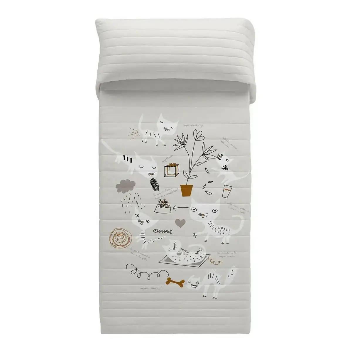 Couvre lit panzup cats 2 250 x 260 cm_3215. DIAYTAR COTE D'IVOIRE - Votre Destination pour un Shopping Inégalé. Naviguez à travers notre sélection minutieuse pour trouver des produits qui répondent à tous vos besoins.