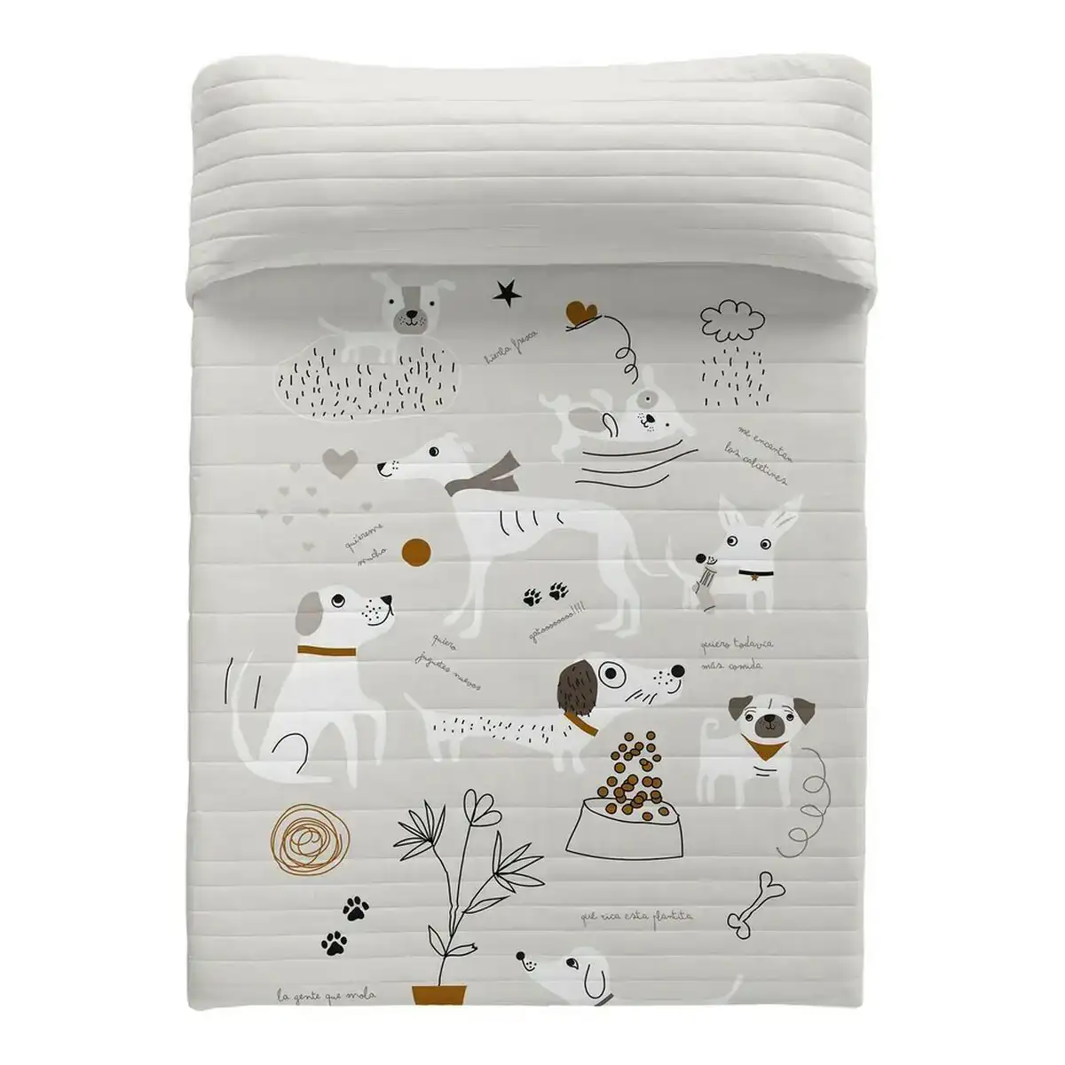 Couvre lit panzup dogs 2 270 x 260 cm_9662. DIAYTAR COTE D'IVOIRE - L'Artisanat à Portée de Clic. Découvrez notre boutique en ligne pour trouver des produits uniques qui célèbrent la créativité et l'artisanat sénégalais.