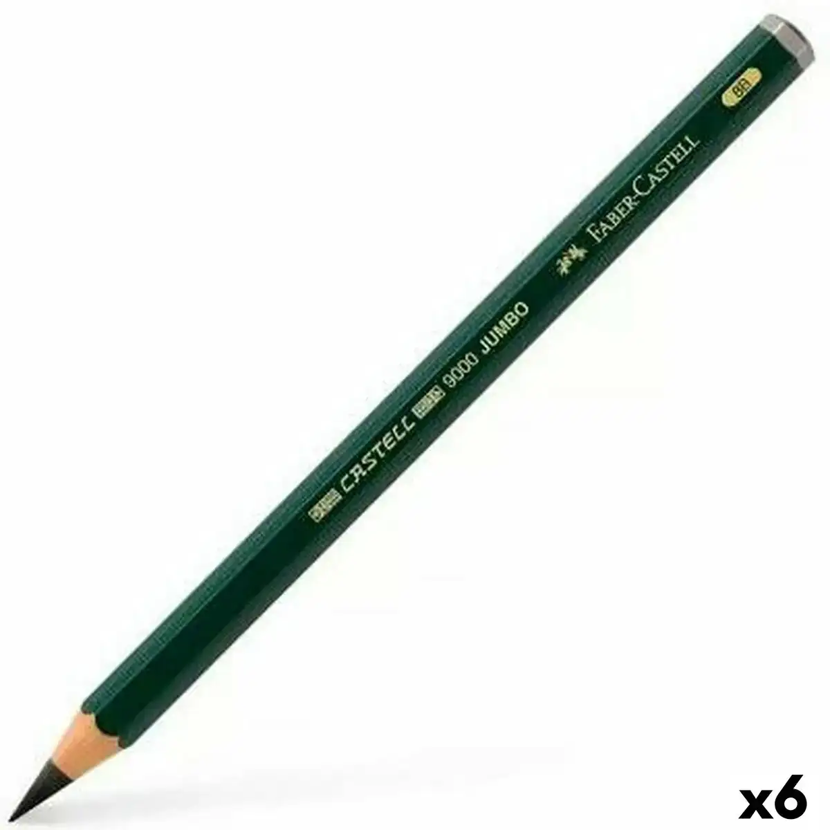 Crayon faber castell 9000 jumbo 8b noir 6 unites _2305. Bienvenue sur DIAYTAR COTE D'IVOIRE - Où Chaque Détail compte. Plongez dans notre univers et choisissez des produits qui ajoutent de l'éclat et de la joie à votre quotidien.