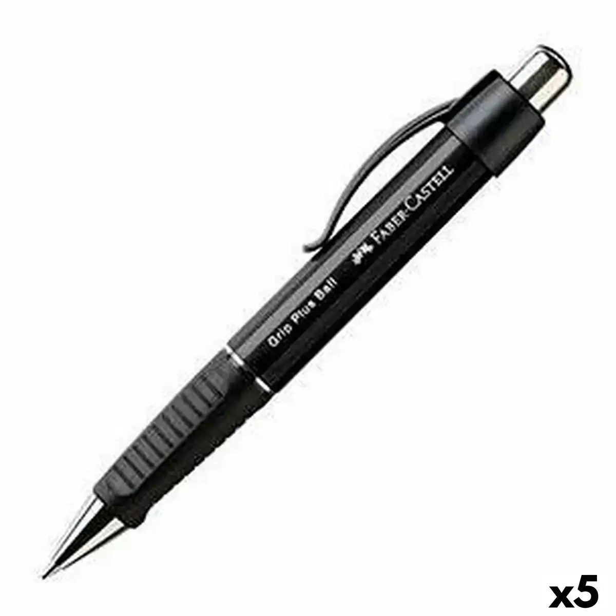 Crayon faber castell grip plus ball m noir 5 unites_7213. DIAYTAR COTE D'IVOIRE - L'Art de Choisir, l'Art de S'émerveiller. Explorez notre gamme de produits et laissez-vous émerveiller par des créations authentiques et des designs modernes.