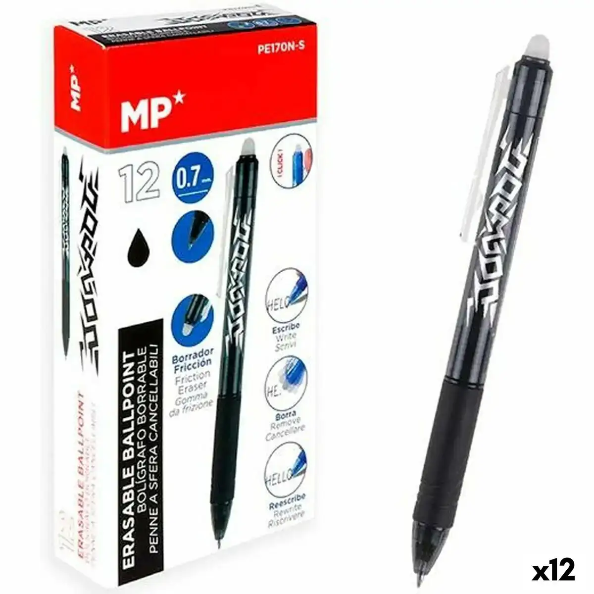 Crayon mp encre effacable 0 7 mm 12 unites _7927. DIAYTAR COTE D'IVOIRE - Où Chaque Produit est une Histoire à Raconter. Découvrez notre sélection de produits qui vous permettent de créer votre propre récit à travers vos achats.