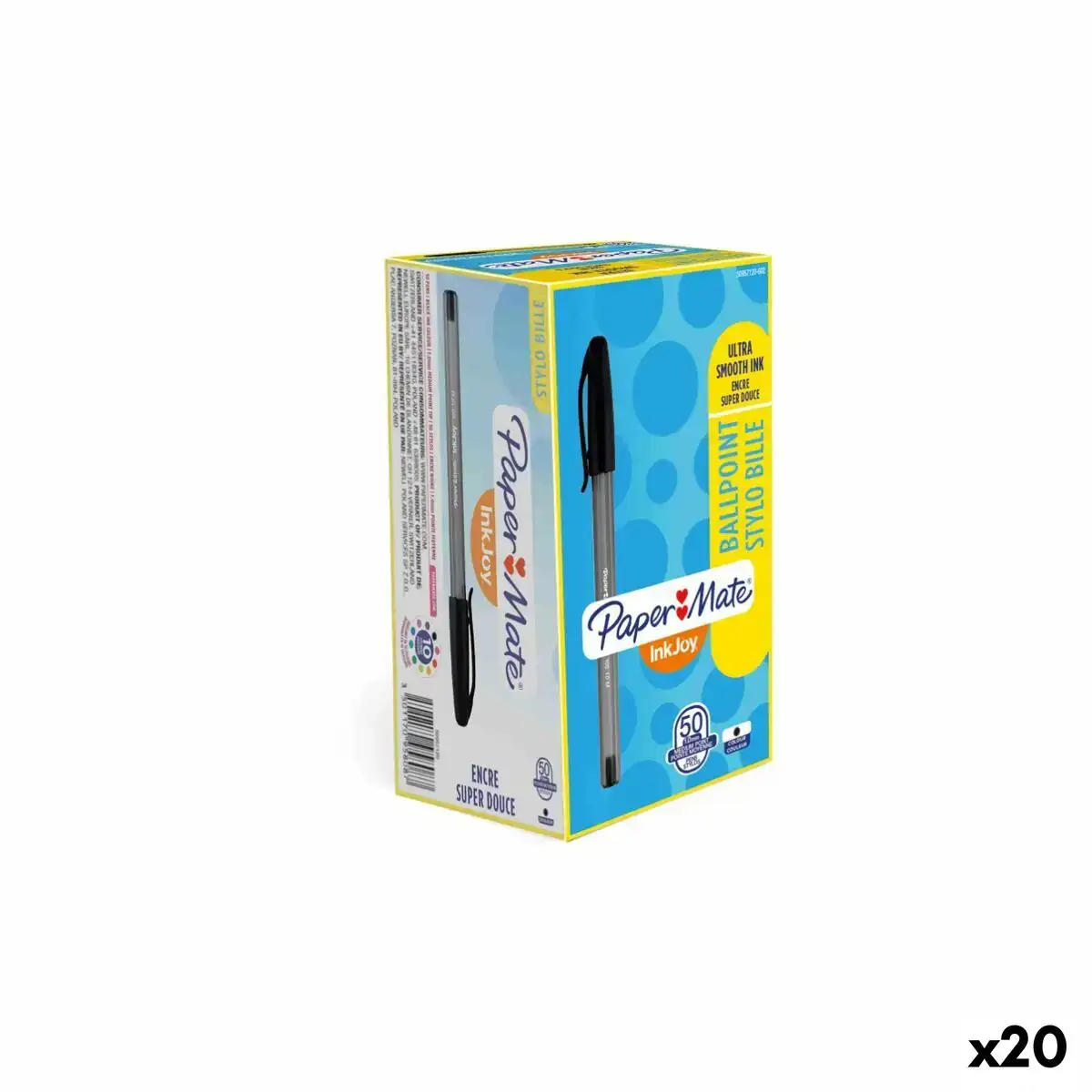 Crayon paper mate inkjoy 50 pieces noir 1 mm 20 unites _8078. DIAYTAR COTE D'IVOIRE - Où la Tradition s'Harmonise avec le Moderne. Parcourez notre gamme diversifiée et choisissez des produits qui révèlent l'âme du Côte d'Ivoire.