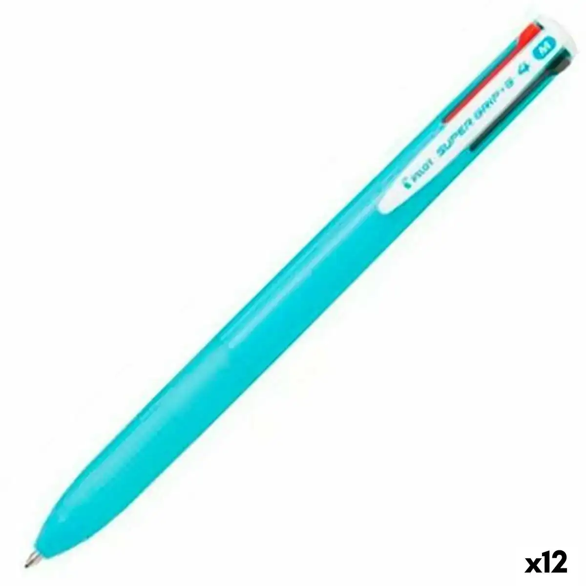 Crayon Pilot Supergrip G4 Bleu clair Ballon 0,4 mm 12 Unités