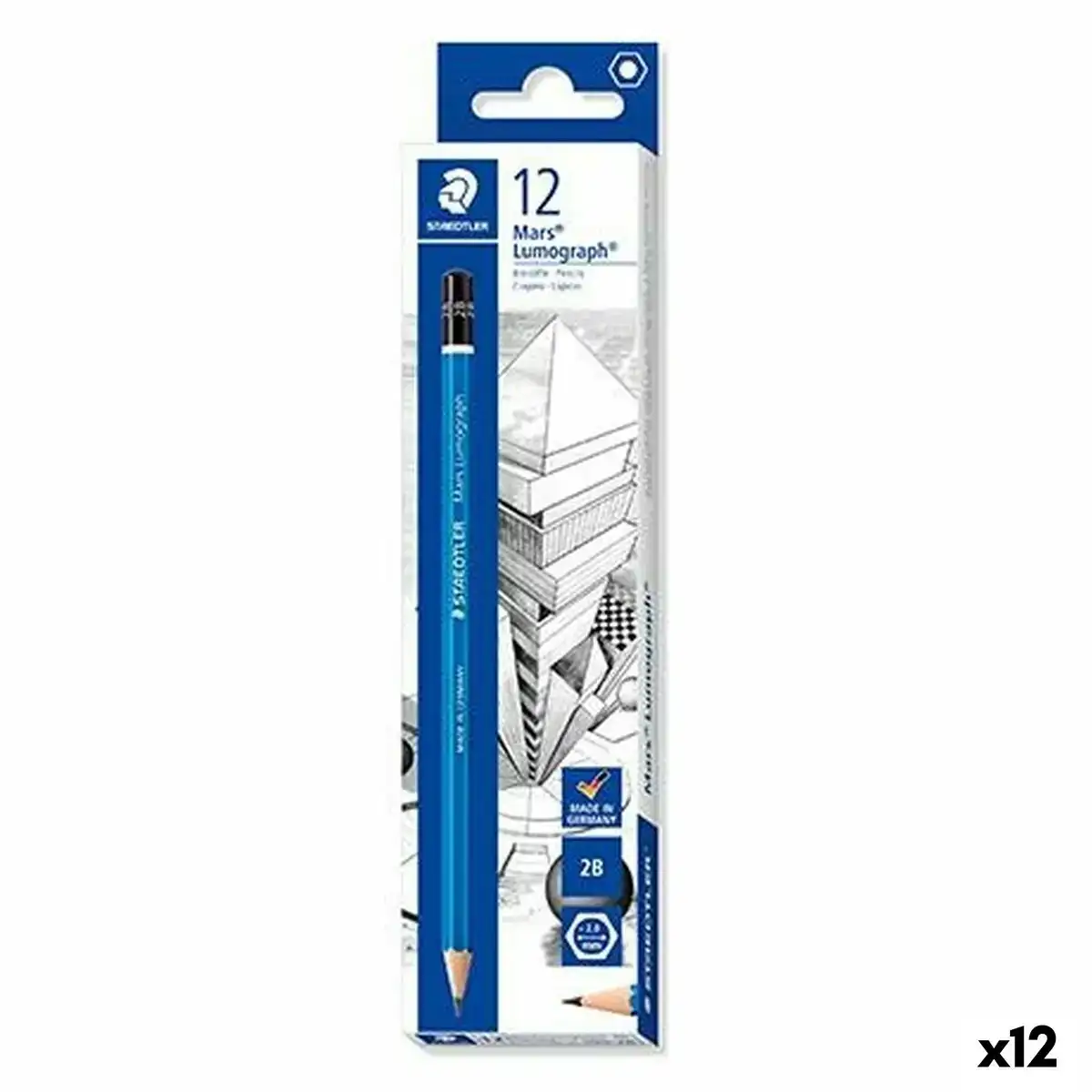 Crayon staedtler mars lumograph 2b 12 unites _9461. Entrez dans le Monde de DIAYTAR COTE D'IVOIRE - Où Chaque Produit Raconte une Histoire Unique. Explorez notre sélection et laissez-vous transporter par des récits à travers les articles que vous choisissez.