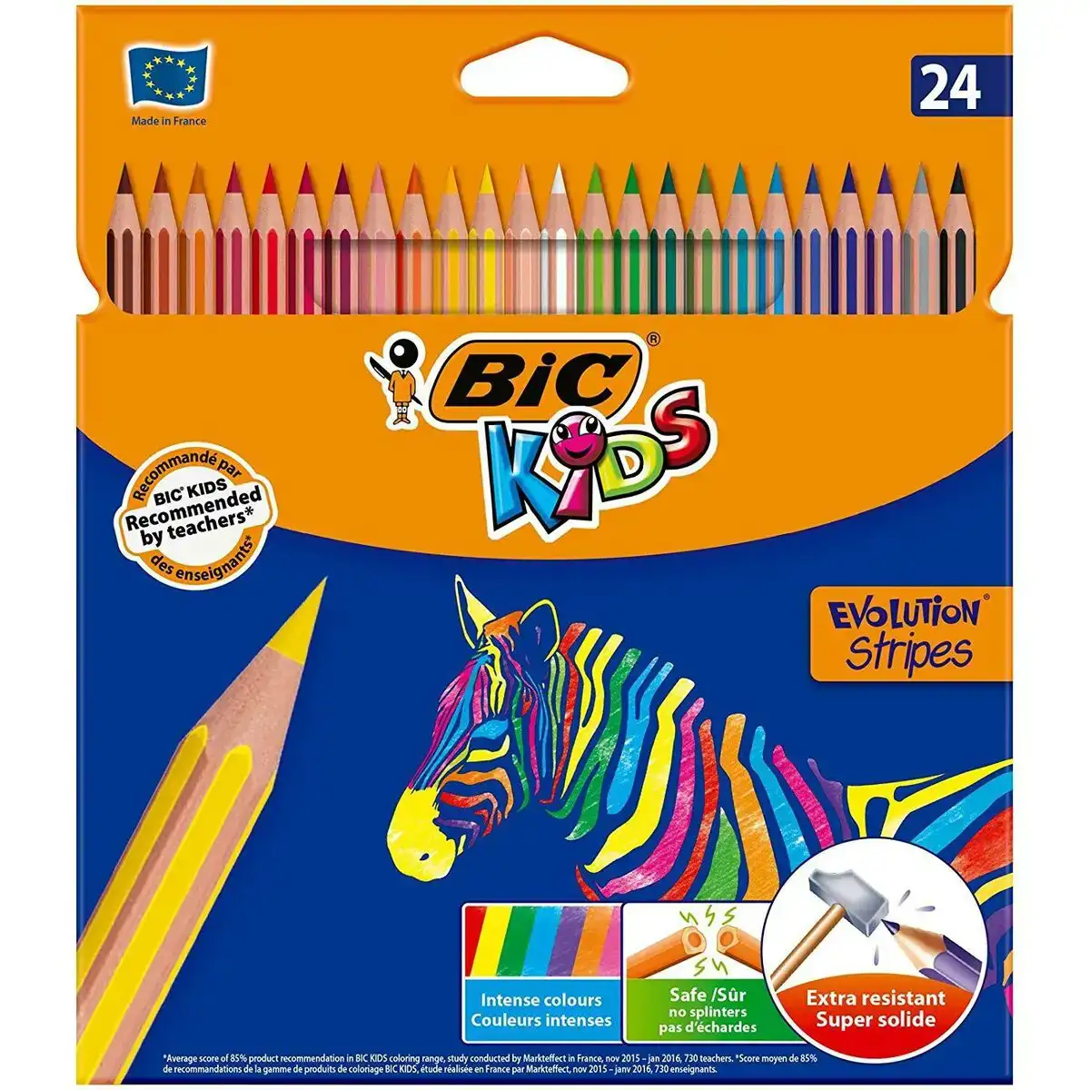 Crayons de couleur bic kids evolution stripes multicouleur 24 pieces_8100. Entrez dans l'Univers de DIAYTAR COTE D'IVOIRE - Où Chaque Produit a sa Place. Explorez nos rayons virtuels et choisissez des articles qui s'intègrent parfaitement à votre style de vie.