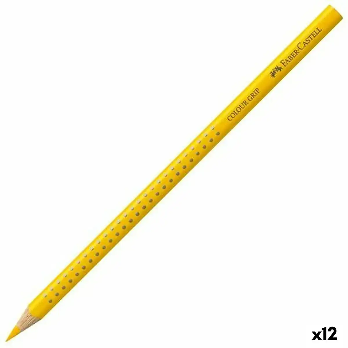 Crayons de couleur faber castell colour grip jaune 12 unites _6467. DIAYTAR COTE D'IVOIRE - Votre Marché Virtuel au Côte d'Ivoire. Parcourez notre boutique en ligne pour trouver des trésors cachés, des articles indispensables du quotidien aux joyaux artistiques.