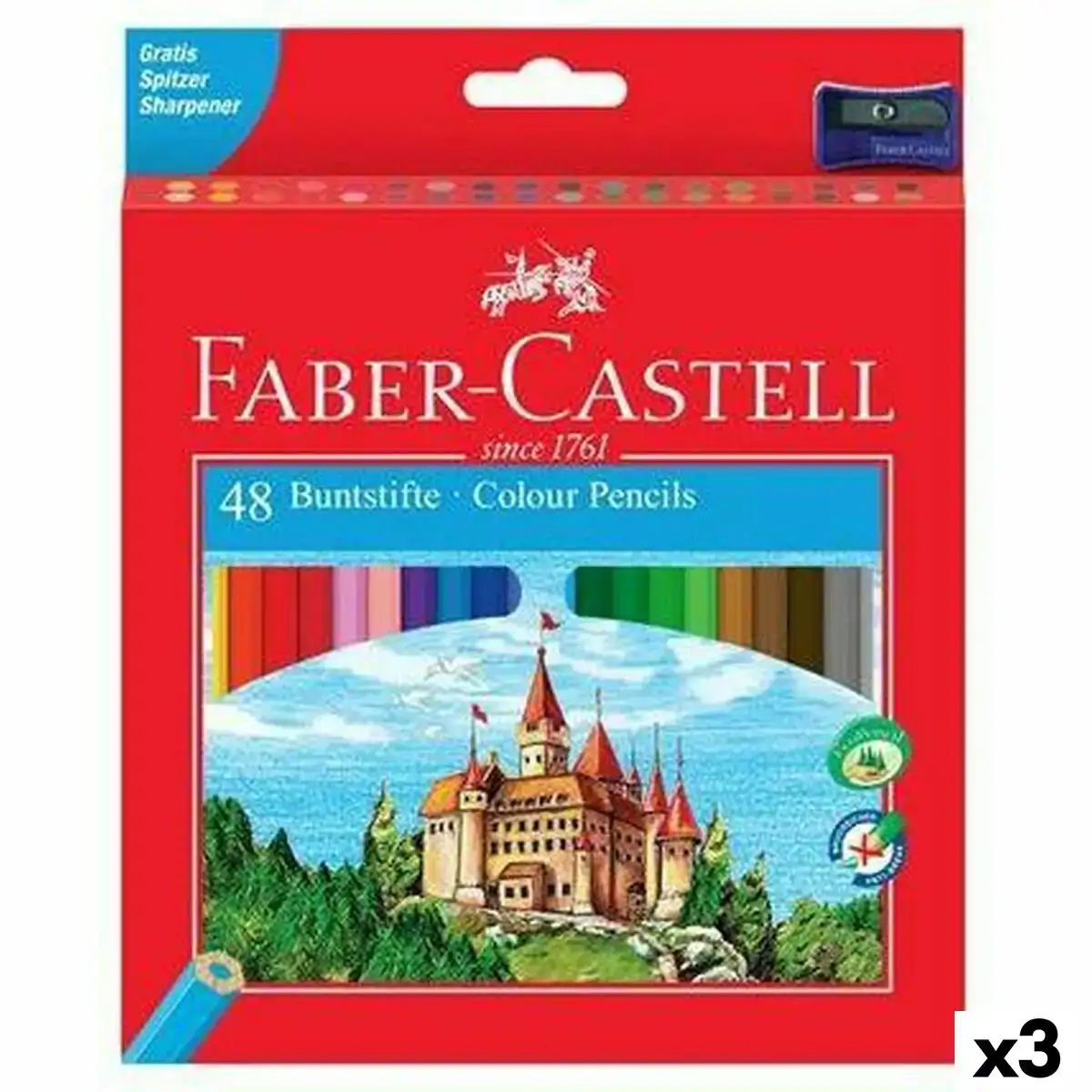 Crayons de couleur faber castell multicouleur 3 unites _9447. DIAYTAR COTE D'IVOIRE - Là où Chaque Produit Est une Trouvaille. Parcourez notre catalogue diversifié et découvrez des articles qui enrichiront votre quotidien, du pratique à l'insolite.