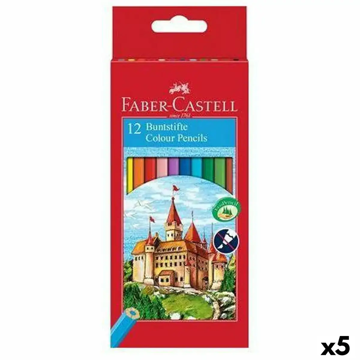 Crayons de couleur faber castell multicouleur 5 unites _4671. DIAYTAR COTE D'IVOIRE - Là où Chaque Produit est une Trouvaille Unique. Découvrez notre boutique en ligne et trouvez des articles qui vous distinguent par leur originalité.