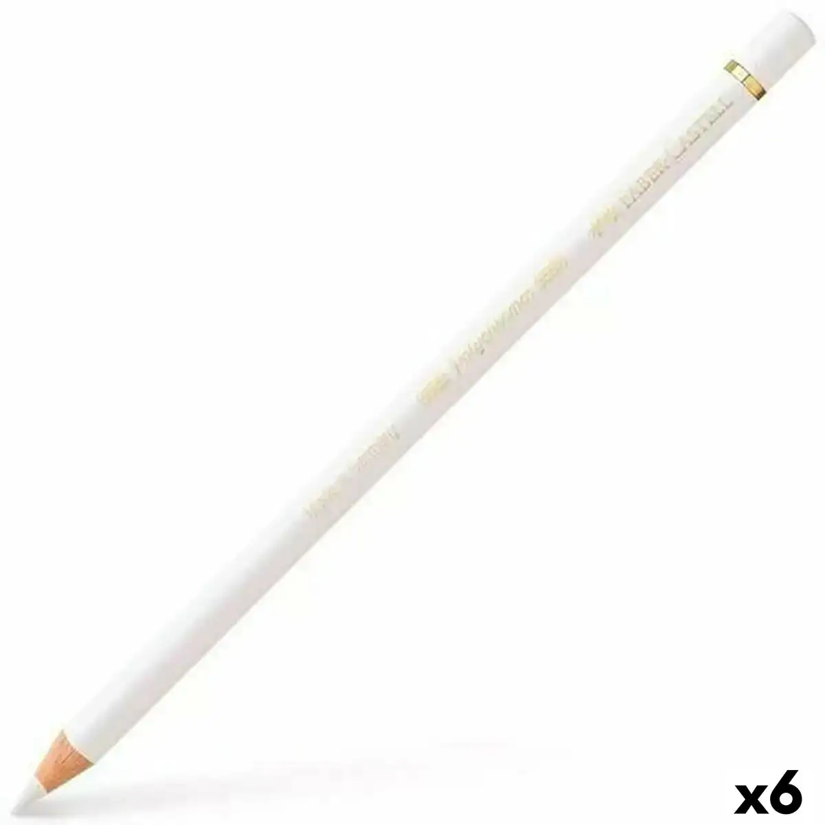 Crayons de couleur faber castell polychromos blanc 6 pieces_8426. Bienvenue chez DIAYTAR COTE D'IVOIRE - Où le Shopping Devient un Voyage. Explorez notre plateforme pour dénicher des produits uniques, racontant l'histoire et l'âme du Côte d'Ivoire.