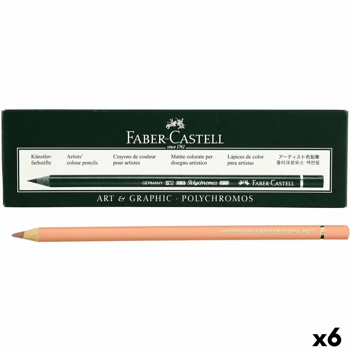Crayons de couleur faber castell polychromos canelle 6 pieces_6028. Entrez dans l'Univers de DIAYTAR COTE D'IVOIRE - Où Chaque Produit est une Découverte. Explorez notre gamme variée et trouvez des articles qui vous surprennent et vous inspirent.